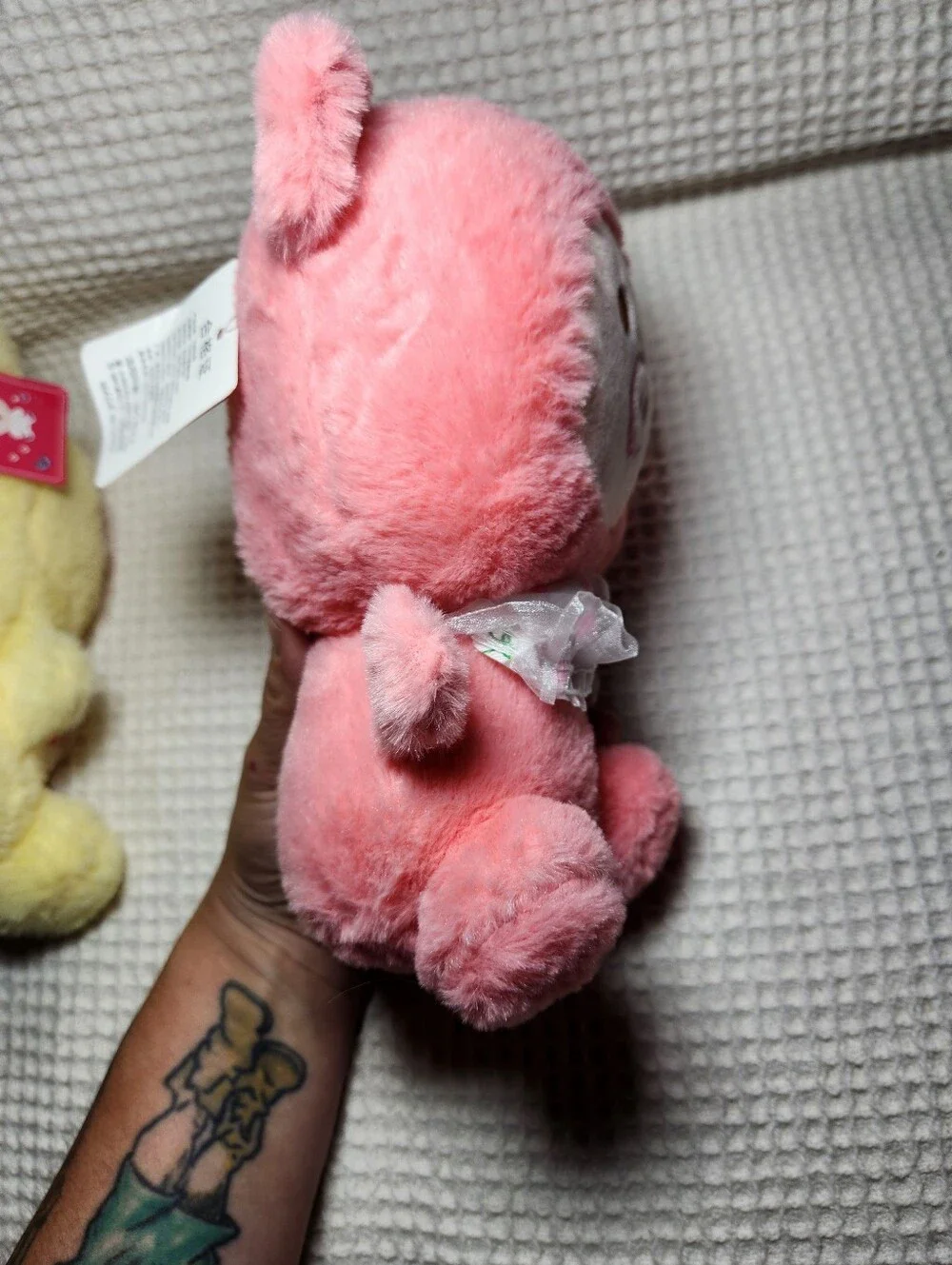 Plush Piglet Pair - Pink and Pale Yellow Soft Stuffed Animals